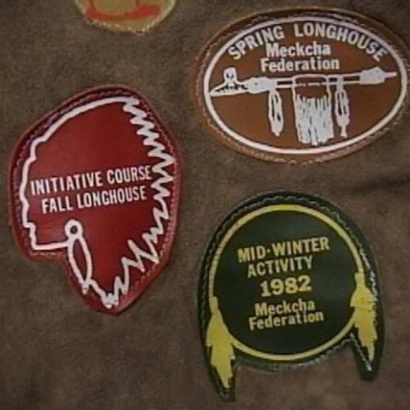 1980's YMCA Y INDIAN GUIDES LEATHER VEST Meckcha - Picture 3 of 6